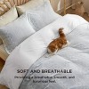 Cotton Duvet Cover Boho Textured Embroidery Jacquard Duvet Cover Set Soft and Breathable Bedding Set for All Seasons - 4 of 4