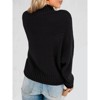Clearlove Womens Sweaters  Fall Long Sleeve Turtleneck Casual Loose Chunky Knitted Pullover Plain Sweater Jumper Top Winter - 3 of 4