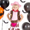 Zodaca 4-Pack Pink Cowboy Hats for Girls - Cute Felt Cowgirl Hats for Costume, Dress Up Party (One Size Fits All) - 3 of 4