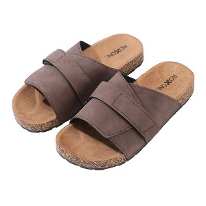 Roxoni Men's Stylish Faux Suede Sandals with Adjustable Straps – Perfect for Any Occasion - 1 of 4