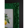 Wall Art – Dark Green Framed Acrylic Painting of Lemons in a Vase by Kalalou - 4 of 4