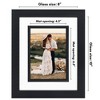 Americanflat Picture Frame with Decorative Inner Mat Accent - Shatter Resistant Glass and Easel Stand - 2 of 4