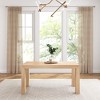 Plank+Beam 60" Modern Dining Table for 4, Solid Wood Rectangular Dining Table for Kitchen/Dining Room - 2 of 4