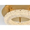 Elegant Lighting Bowen 1 - Light Flush Mount in  Satin Gold - 4 of 4