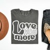 Simply Sage Market Women's Love You More Bubble Short Sleeve Garment Dyed Tee - 3 of 3