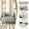 NicBex Vintage Accent Chair with Polyester Upholstery,Arm Chair with Solid Wood Frame and Steel Legs,Lounge Chair for Bedroom,Reading Room - 4 of 4