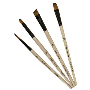 Robert Simmons Simply Simmons Short Handle Brush Sets, Work Horse Set, 4-Piece - 1 of 1