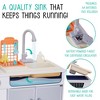 Lil' Jumbl Kids Kitchen Set, Wooden Pretend Play Kitchen with Sounds, Accessories and Running Water - 3 of 4