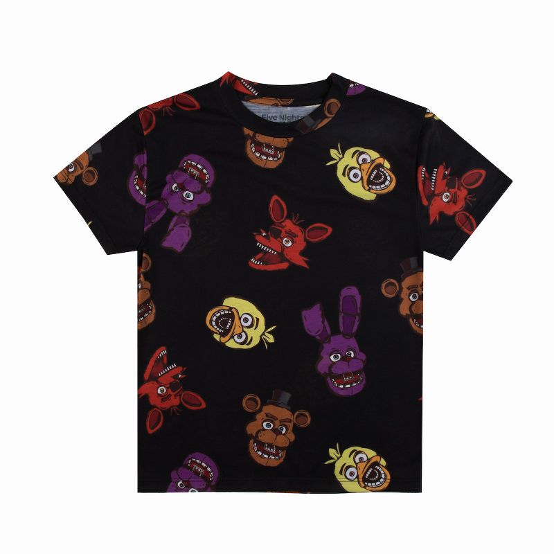 Five Nights At Freddy's Game Over Crew Neck Short Sleeve 4pk Boy's Tees, 2 of 7