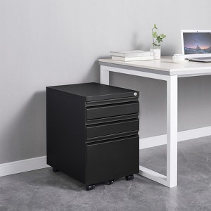 Metal Mobile File Cabinet with Lock, Under Desk Filing Storage Cabinet, Rolling Filing Storage Cabinet For Home Office Study Room - 1 of 4