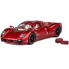 Pagani Utopia Red Metallic with Red Carbon Top 1/64 Diecast Model Car by CM Model - 4 of 4