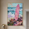 Art Remedy Colorful Surfboard in the Sand Colorful Coastal Wall Art Framed - 2 of 4