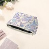 Unique Bargains Durable Print Makeup Bag Purple 1 Pc - 3 of 4
