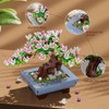 Hogokids Cherry Blossom Flowers Building Set, 584-Piece Sakura Bonsai Tree Toy for Adults, Teens, and Kids 6+ - 3 of 4