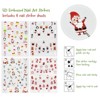 Wrapables 5D Embossed Festive Holiday Nail Art Decal Stickers, Self Adhesive Xmas Design (Set of 4) - 2 of 4
