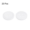 Unique Bargains Sewing Resin Round Flat 4-Hole Replacement Craft Buttons 20 Pcs - 3 of 4