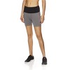Reebok Womens Fitted Highrise Athletic Compression Shorts, Grey, Small - 2 of 4