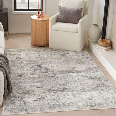 Nourison Distinctive Texture Indoor Area Rug Ivory Grey 7'10" x 9'10"