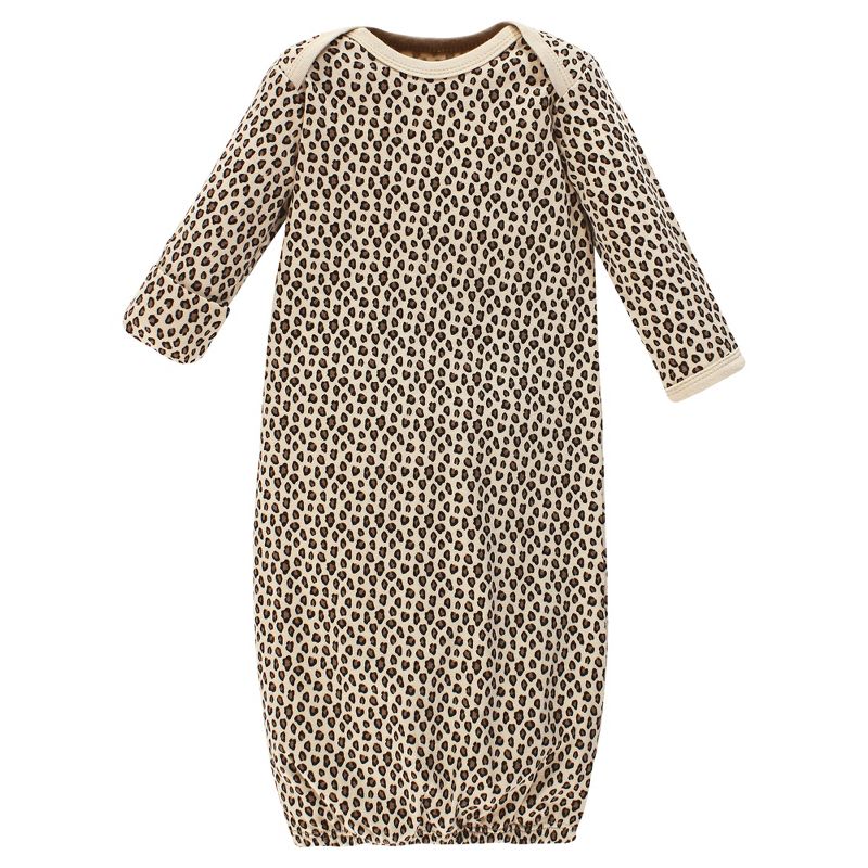 Hudson Baby Infant Girl Cotton Gowns, Leopard Mamas Mini, 5 of 7