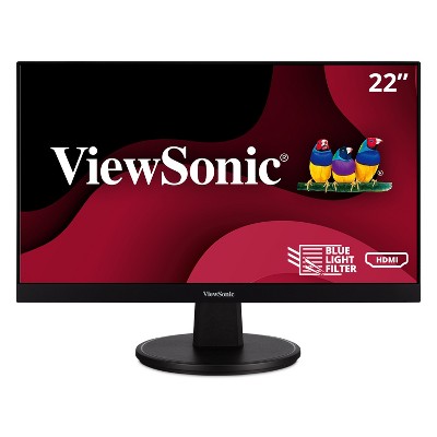 ViewSonic VA2247-MH 22 Inch Full HD 1080p Monitor with Ultra-Thin Bezel, Adaptive Sync, 75 Hz, Eye Care, HDMI, VGA Inputs for Home and Office