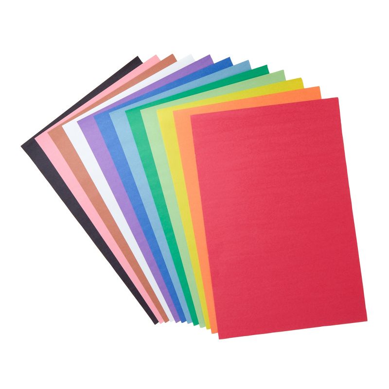 Crayola 48-Sheet Giant Construction Paper with Stencil 12-Color, 3 of 4