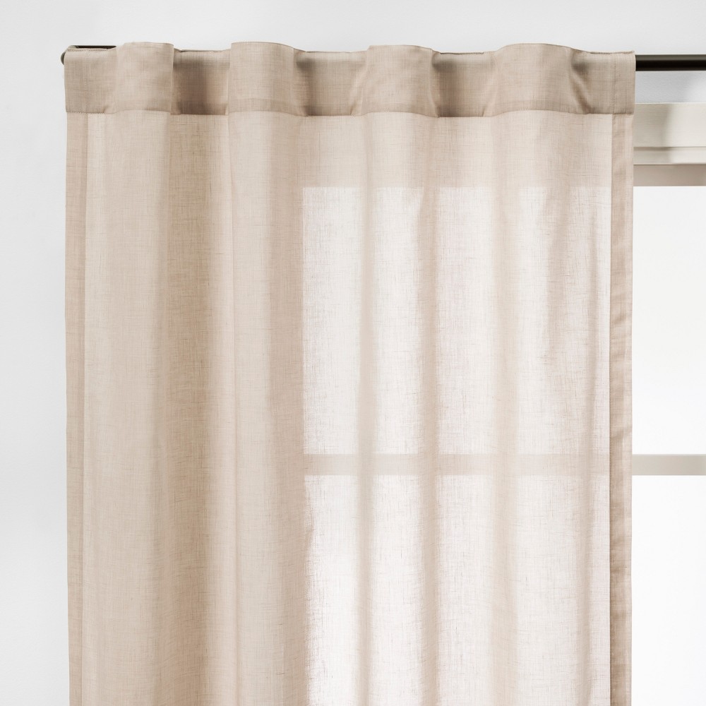 2pk 84 Curtain Panels Beige Linen - Made By Design, Tan