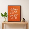 Chelcey Tate Autumn Skies And Pumpkin Pies Orange Framed Art Canvas - Society6 - 3 of 3