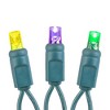 Novelty Lights LED Christmas String Lights 100 Mini Bulbs (Green Wire, 50 Feet) - image 3 of 4