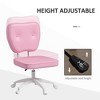 PAGED Ergonomic Office Chair Home Office Desk Chair Modern Vanity Chairs with Armrest Support, 5 Star Swivel Wheel Base for Study - 4 of 4