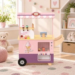 Ice Cream Truck Toy Pretend Play Set for Kids with Vending Machine and ...