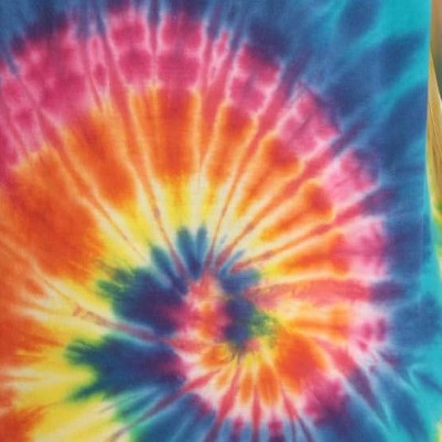 tie dye bright swirl without buttons