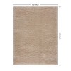 SEVOBAL Rugs Super Soft Shag Area Rug with Non-Slip Backing for Living Room and Bedroom Home Decor, White, 84"*63"*0.75" - 3 of 4
