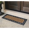 A1HC Natural Rubber and Coir Molded Thick Durable Door Mat,18"x48", Heavy Duty Double Entry Doormat - 2 of 4