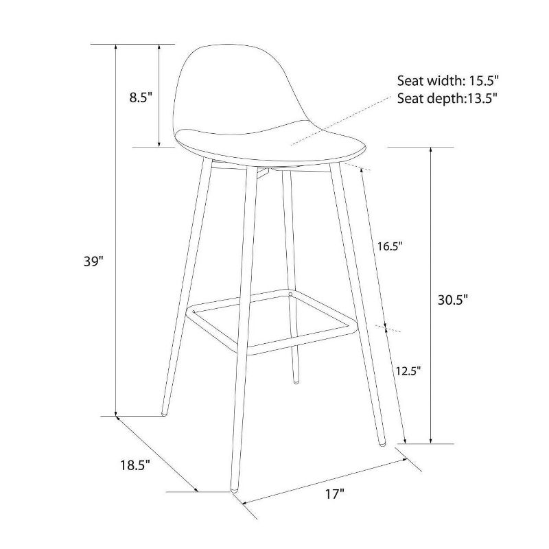 Copley Upholstered Barstool - Project 62™, 5 of 10