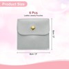 Unique Bargains PU Leather Soft Mini Jewelry Storage Pouches 6 Pcs - 2 of 4