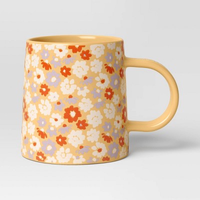 16oz Stoneware Slow Down Mug Yellow - Room Essentials™