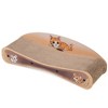 Kumasinova 2-In-1 Reversible Cat Scratcher,26"x8.3" BC Corrugated Cardboard Cat Scratcher Pad with Spring Plush Teaser Toy,110lbs Max - 2 of 4