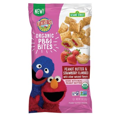 Photo 1 of *7/9/2023* 6 PACK Earths Best Sesame Street PBJ Bites - Strawberry - 3oz