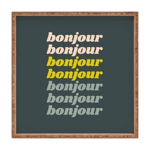 June Journal Bonjour in Pastel Bamboo Tray - Deny Designs - 1 of 2
