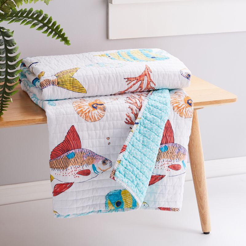 Barrier Reef Throw - One Quilted Throw - Levtex Home, 2 of 4