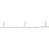 Northlight 100ct Pure White LED Wide Angle Christmas Lights, 33ft White Wire - 4 of 4