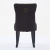 Sapphtopaz Modern Dining Chairs Set of 2 Hand-Pulled Buckle Upholstered Chair with Nailhead Chair for Dining Room, Living Room - 3 of 4