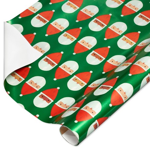 Christmas Green Foil Wrapping Paper