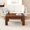 MH London Fritz Solid Wood Coffee Table with Rectangular Top in Walnut - 2 of 4
