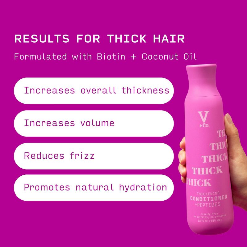 V&#38;Co. Beauty Thickening + Peptide Conditioner - 12oz, 6 of 12