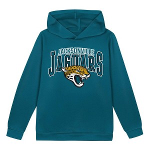 NFL Jacksonville Jaguars Toddler Boys' Poly Fleece Hooded Sweatshirt - 1 of 1