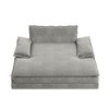 Lycvki Chenille Lazy Sofa Oversized Chaise Lounge with Detachable Design and Large Pillows - 2 of 4