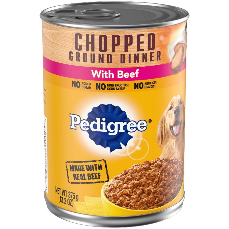 Pedigree Chopped Ground Dinner Wet Dog Food with Beef - 13.2oz, 5 of 6
