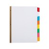 MyOfficeInnovations Big Tab Write-On Paper Dividers 8-Tab Multicolor 4/PK (13511/23179) 477150 - 2 of 4