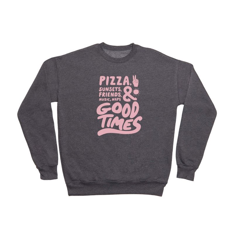 Phirst Pizza Sunsets Good Times Sweatshirt - Deny Designs, 1 of 5